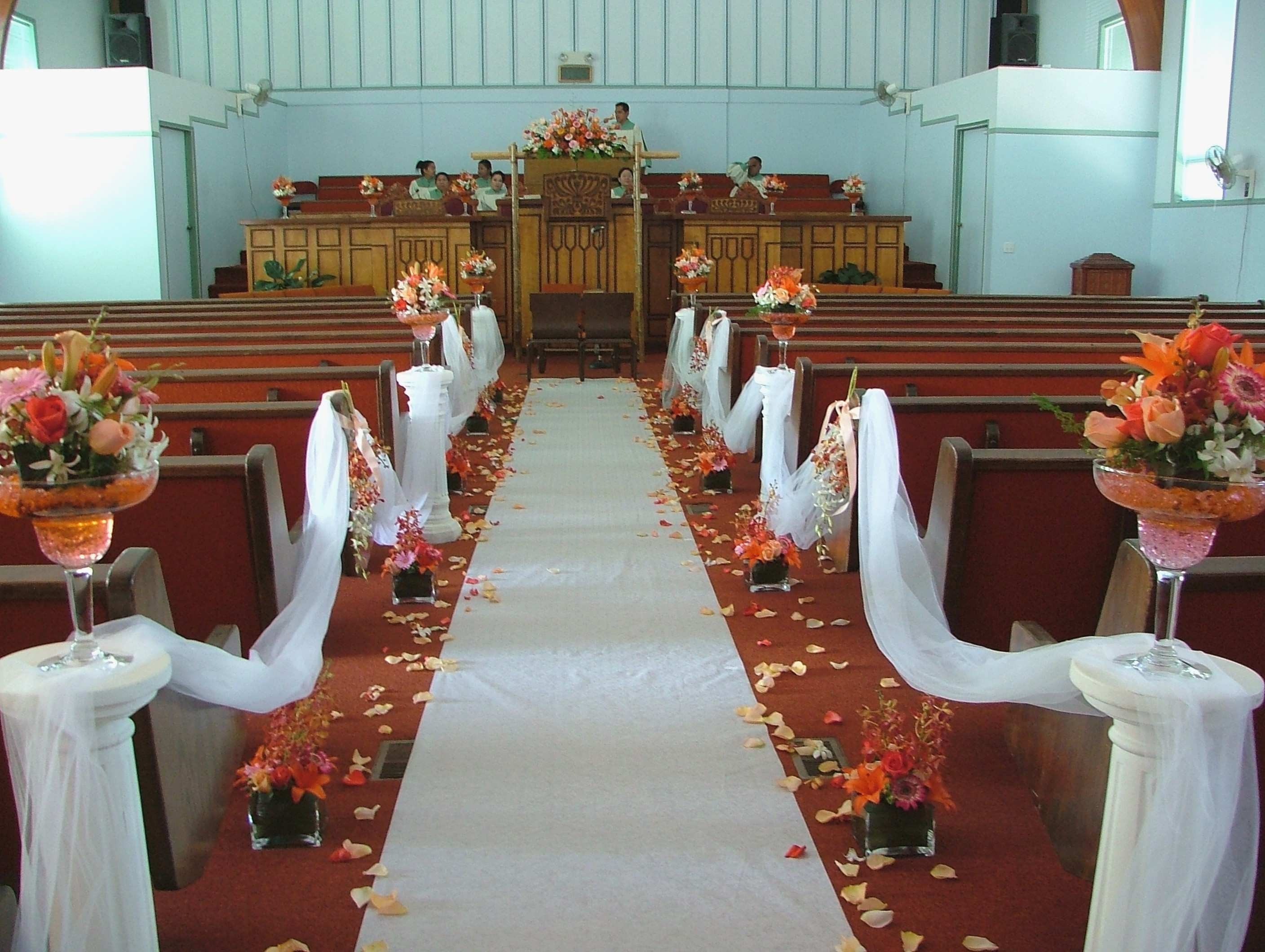 Church Wedding Decor