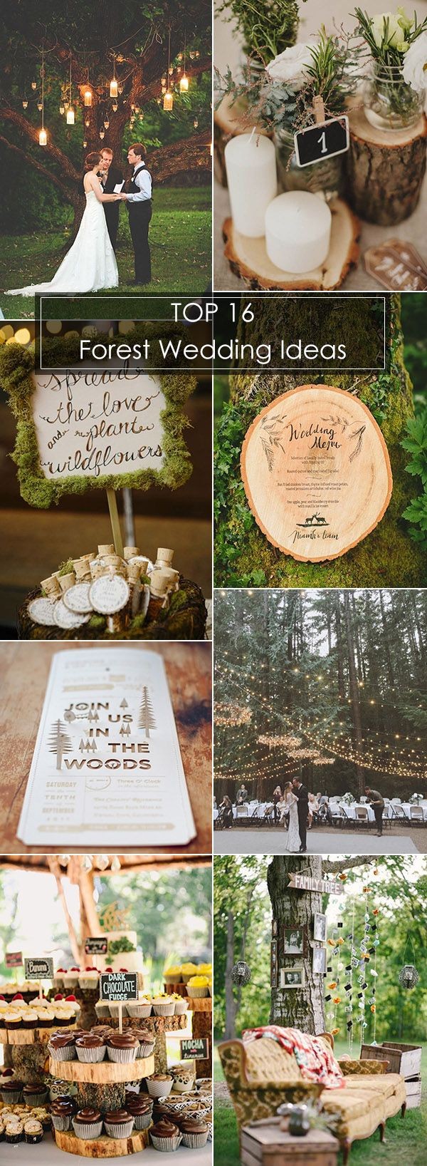 Woodland Themed Wedding Decorations