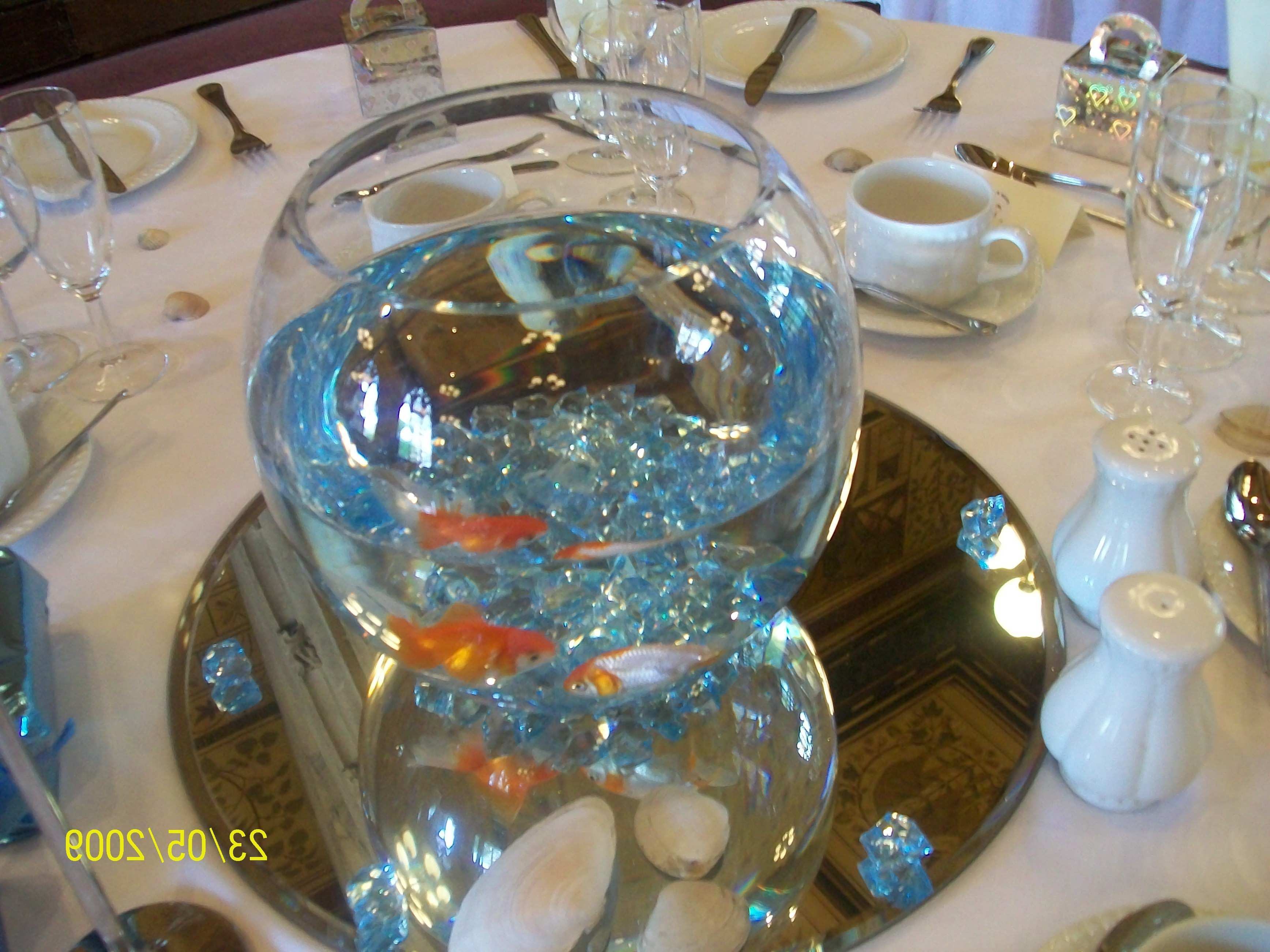 Wedding Table Decorations Fish Bowls