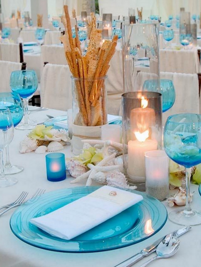Wedding Beach Table Decorations